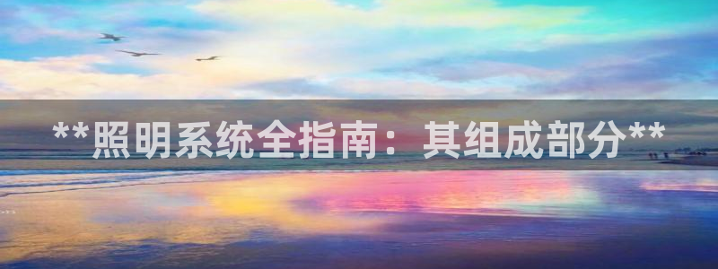 **照明系统全指南：其组成部分**