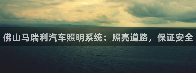 佛山马瑞利汽车照明系统：照亮道路，保证安全