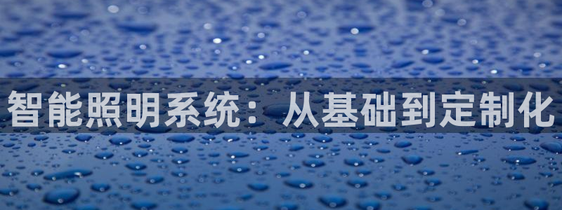 智能照明系统：从基础到定制化