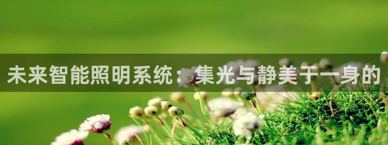 未来智能照明系统：集光与静美于一身的