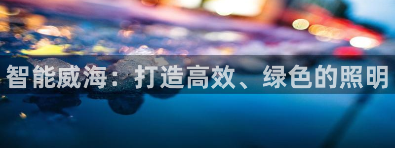 智能威海:打造高效、绿色的照明