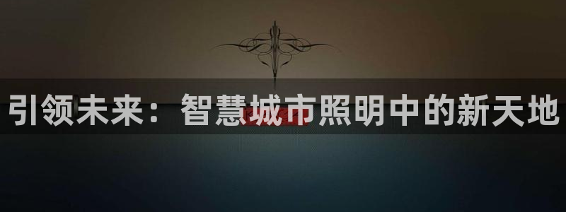 引领未来：智慧城市照明中的新天地