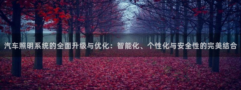 汽车照明系统的全面升级与优化：智能化、个